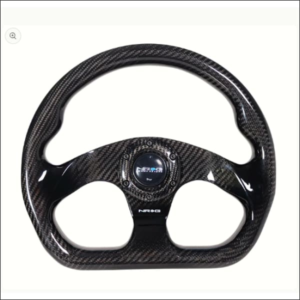 NRG Carbon Steering Wheel Flat Bottom