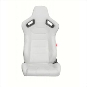 CIPHER CPA2009PCFWH LIMITED EDITION! WHITE LEATHERETTE CARBON FIBER W/ WHITE STITCHING - PAIR - interior